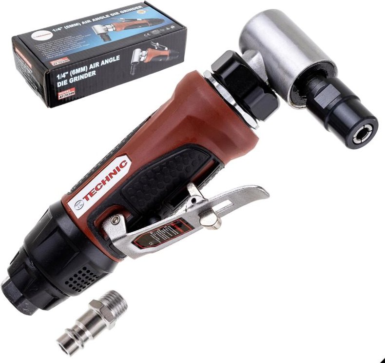 Pneumatischer Winkel-Welle-Schleifer 6mm Metall Holz Ergo