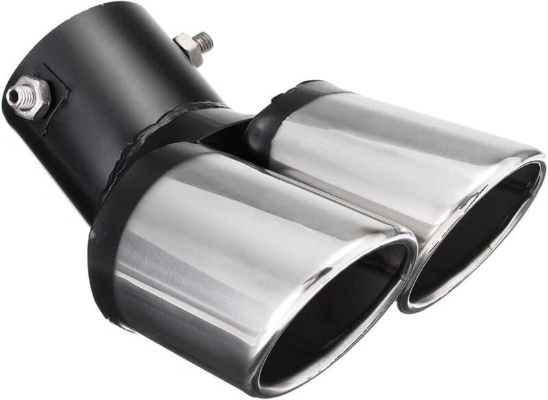 Vtizikl Cache D'échappement Pot D'échappement Universel Silencieux Double Cache D'échappement En Acier Inoxydable Finiti...