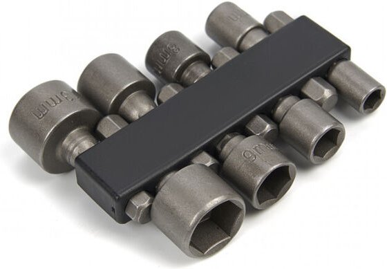 Steckschlüsselsatz für Muttern und Schrauben M3-M8 - Set 9-teilig