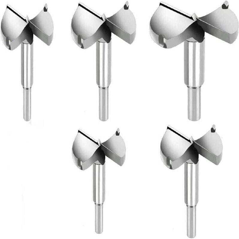 Set mit 5 Holzbohrern, Holzschneidern, Durchmesser 35 mm, 40 mm, 45 mm, 50 mm und 60 mm, hochwertige Legierungsbohrer fü...