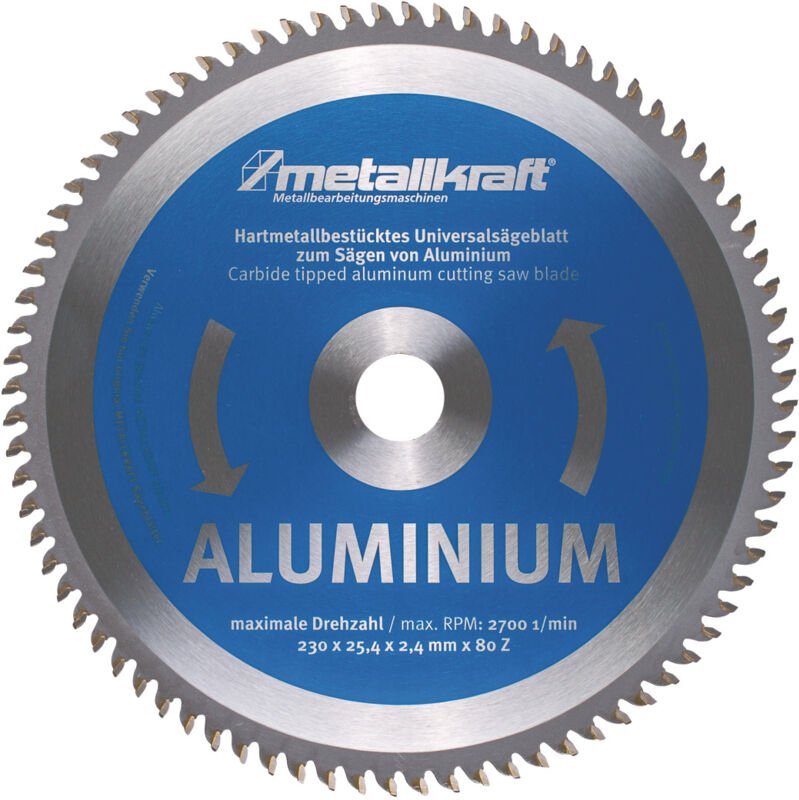Metallkraft Sägeblatt für Aluminium Ø 230 x 2,4 x 25,4 mm, 3850232