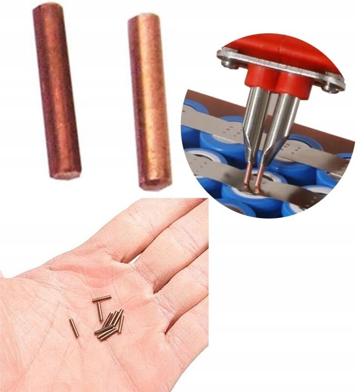 Rosfix Schweissnadeln 10x1,5 mm – Ersatz für Punktschweißgerät Sunkko 709A, 709AD, 737G+, 787A, 788H Hitzebeständig & Pr...