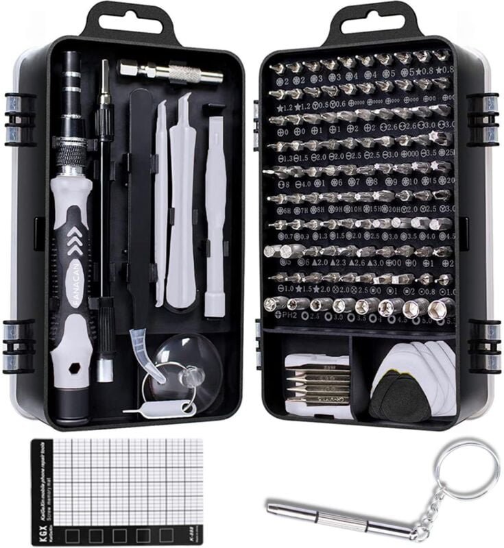 Präzisions-Schraubendreher-Set, Werkzeugset mit Torx T2 T3 T4 T5 T6 T8 T9 T10, Etoile P2 P5, Triwing Y000 usw. für iPhon...