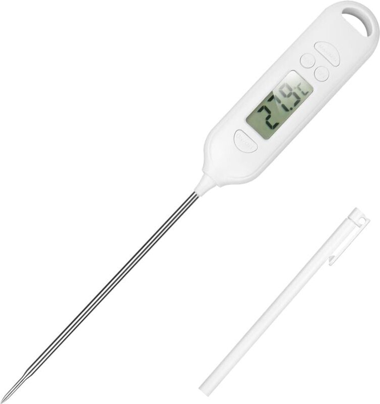 Stück digitales Küchenthermometer – Fleischthermometer – Kochthermometer mit langer Sonde – LCD-Display – Kochthermomete...
