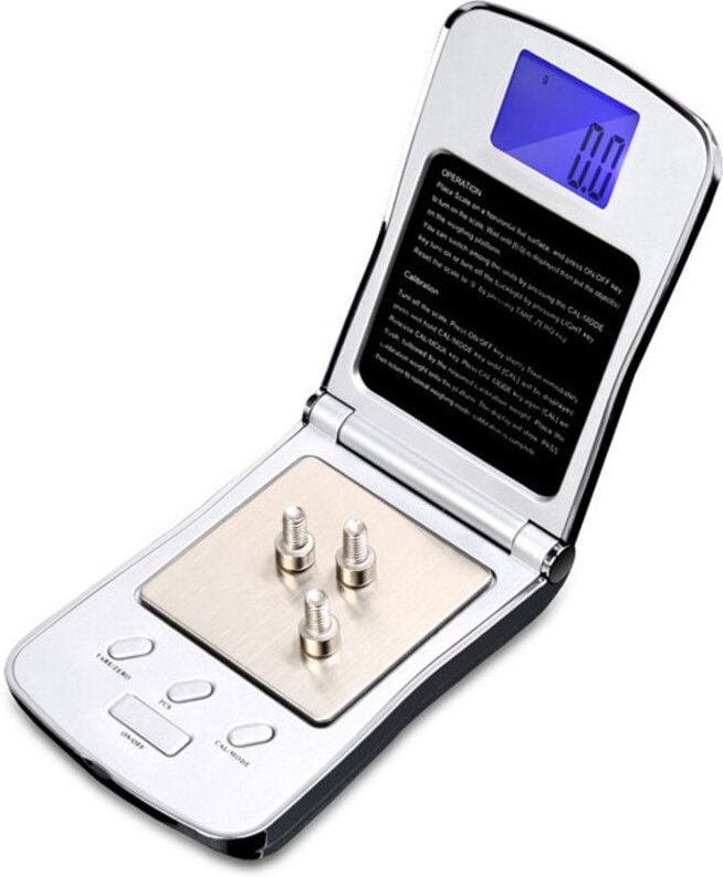 Tragbare elektronische Präzisionswaage, Mini-Goldwaage, Klappdeckel, Geschenk
