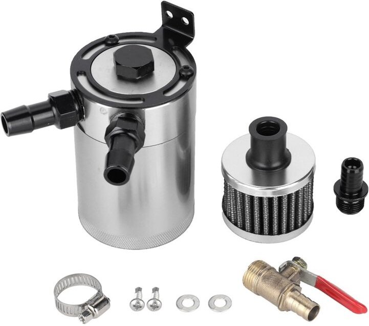 Tnfeeon Ölabscheider aus Aluminiumlegierung, verbessert die Ansaugeffizienz, verlängert die Motorlebensdauer, universell...