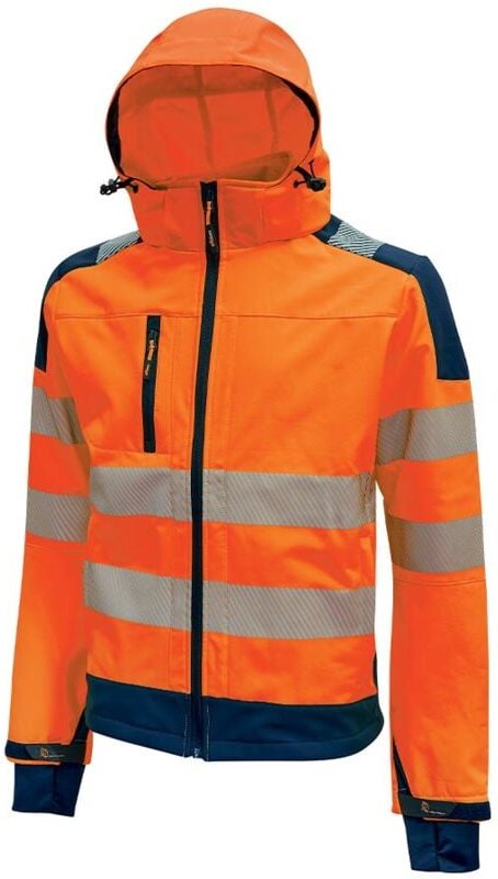 U-power - Arbeits-Softshelljacke mit hoher Sichtbarkeit miky - Fluo Orange 3XL