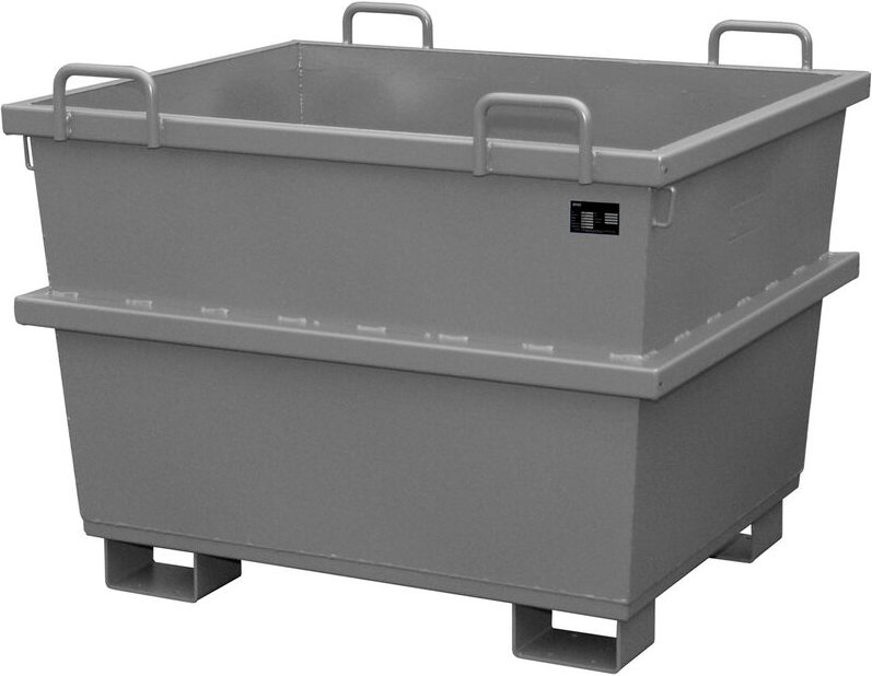 Bauer Universalcontainer UC 750, lackiert, Mausgrau