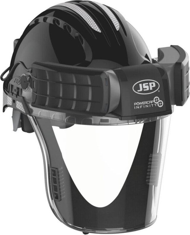 JSP Gebläseatemschutz mit integriertem Kopf- und Gesichtsschutz PowerCap Infinity, Typ: SET