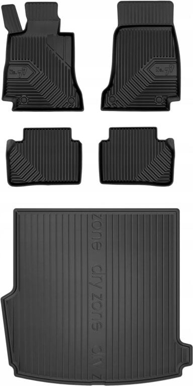 SET 77 Fußmatten und Fußmatten Mercedes-Benz E-Klasse S213 Kombi 2016-2023