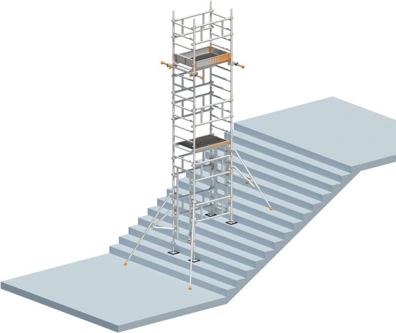 Layher Treppen-Kit für SoloTower mit 2 Durchgängen 6,65m AH