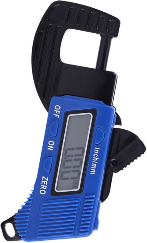 Digitaler Dickenmesser, 0 bis 12,7 mm Digitaler Dickenmessschieber mit Anzeige, Breitenmessung Mikrometerschieber für Pa...