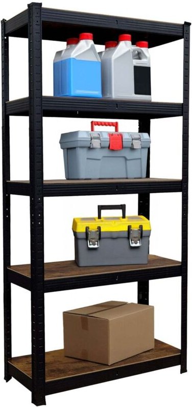 Schwerlast-Metallregal, Tragkraft 875 kg, 5 Ablagen