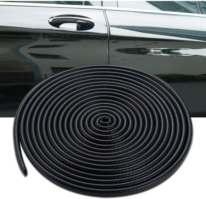 Klebstofffreier Kantenschutz aus Gummi für Autotüren – U-förmiges Autozubehör aus Gummi – für Limousinen, LKWs, SUVs, Ge...