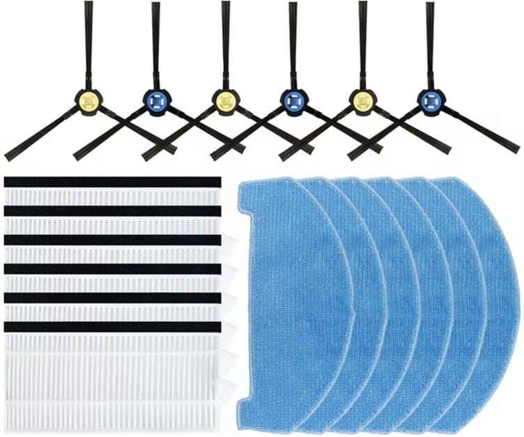 Für PVCR 3600 WIFI IQ Home Seitenbürste Filter Mopp Tücher Lappen