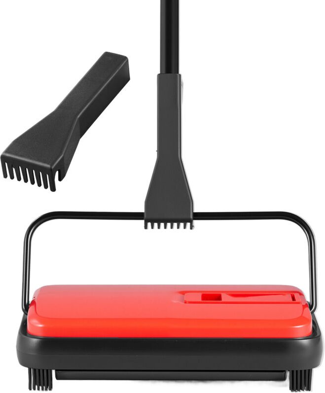 Mophorn Manueller Teppichkehrer mit 300 ml Staubbehälter, 17 cm Reinigungsbreite, ideal für Teppiche im Heimbüro, Tierha...