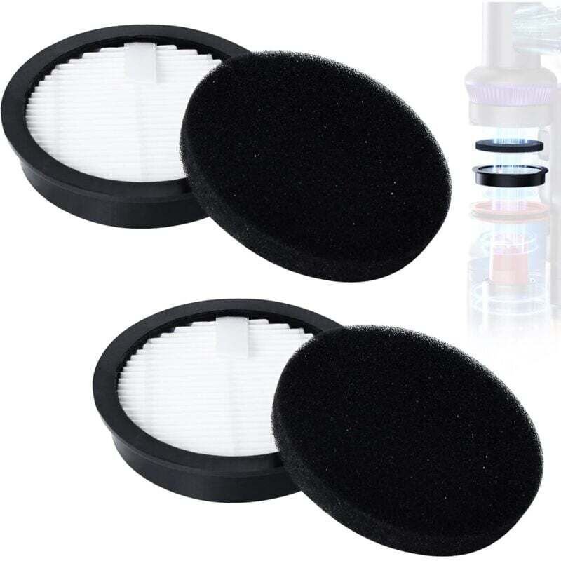 Ersatz-HEPA-Filter für den kabellosen Staubsauger Laresar Elite 3, 2 Filter, 2 Schwämme, langlebig und waschbar