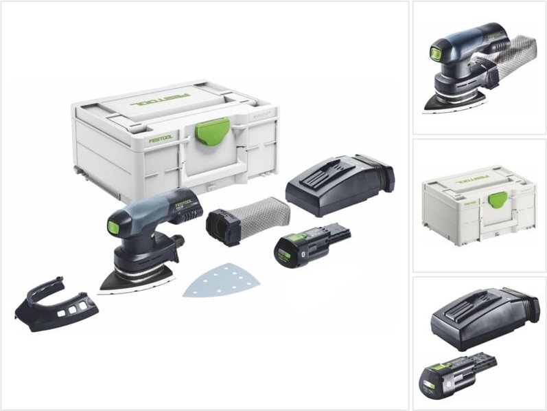 Festool - dtsc 400-Basic Akku Deltaschleifer 18 v 100 x 150 mm Brushless + 1x Akku 3,0 Ah + Ladegerät + Systainer