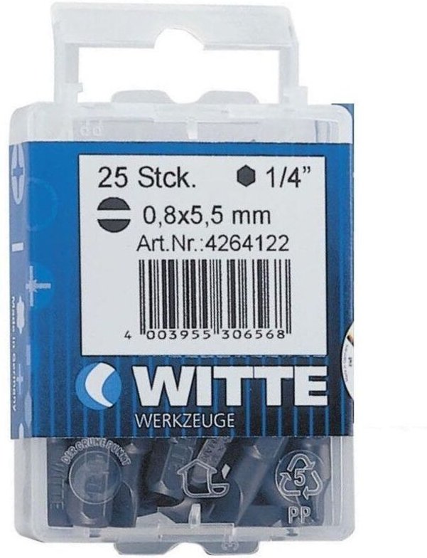 Witte 426431 - 15 Punkte in 25 mm langer Plastikbox (PL 4,5 Zinn)