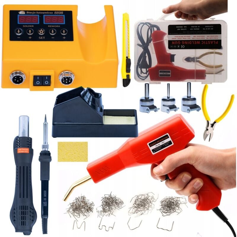 Rosfix Orange Husky OH660 – 2in1 Lötstation 660W, Hot-Air, 900M Elektronik & Kunststoffschweißen Löttechnik mit Zubehörs...