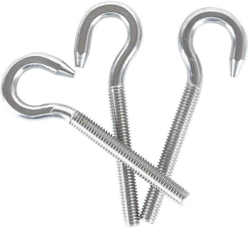 M10 304 Edelstahl-Ringschraube mit XU, Rundkopfschraube, Rundkopfhakenschraube, 5 Stück - KZQ