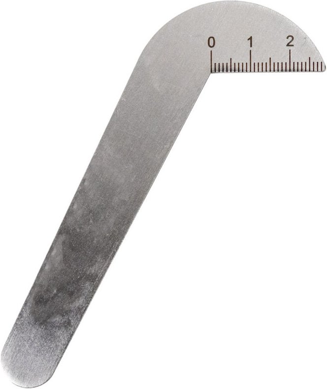 Spiralbohrer-Schleiflehre bis 50 mm Winkel 118 Grad