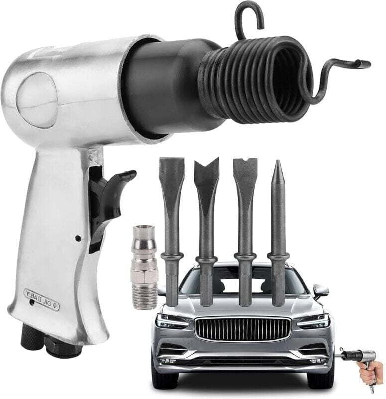 Industrieller Drucklufthammer, 4500 U/min, 114 l/min, gerader Bauart, pneumatischer Hammer und Schaufel mit robustem 150...