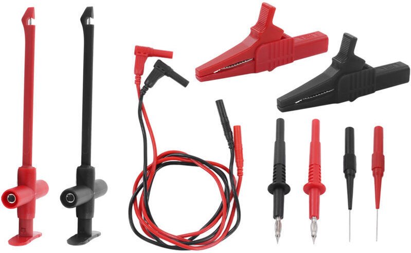 Multimeter-Messleitungssatz, Krokodilklemme, Bananenstecker-Prüfspitze für Elektronikreparaturen JT8001-1