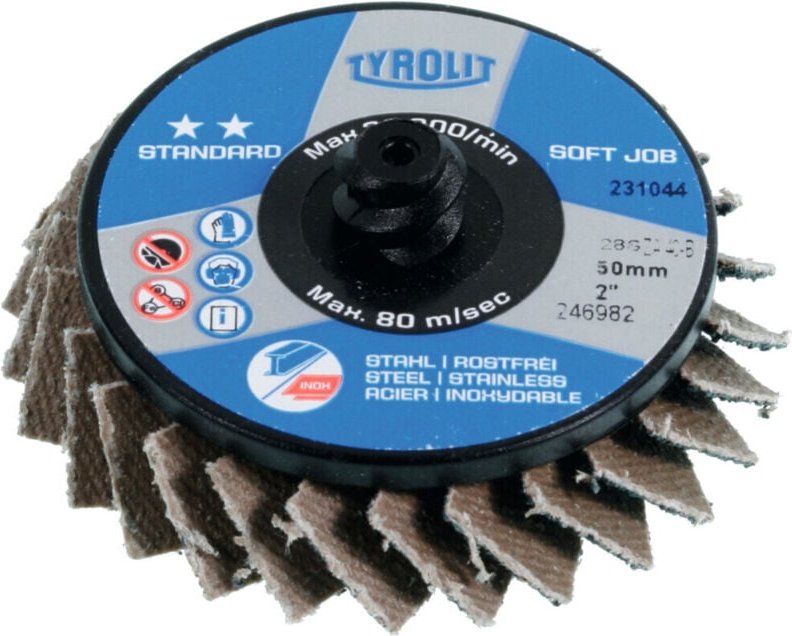 Tyrolit - Soft Job Fächerschleifscheibe (za),ø 50,8 mm, Körnung: 40