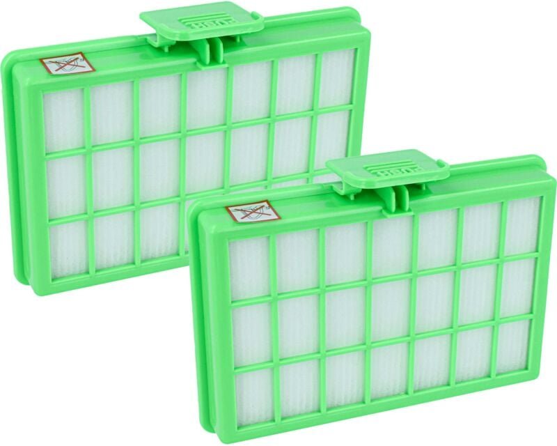 Filterset 2x Staubsaugerfilter kompatibel mit Rowenta Power Space RO2366EA Staubsauger - hepa Filter Allergiefilter - Vh...