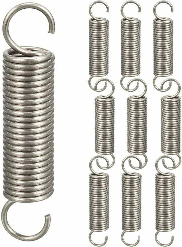 10 Stück Doppelhaken-Zugfedern, Druckfedern-Sortiment, Hakenfedern, 1,21145 mm