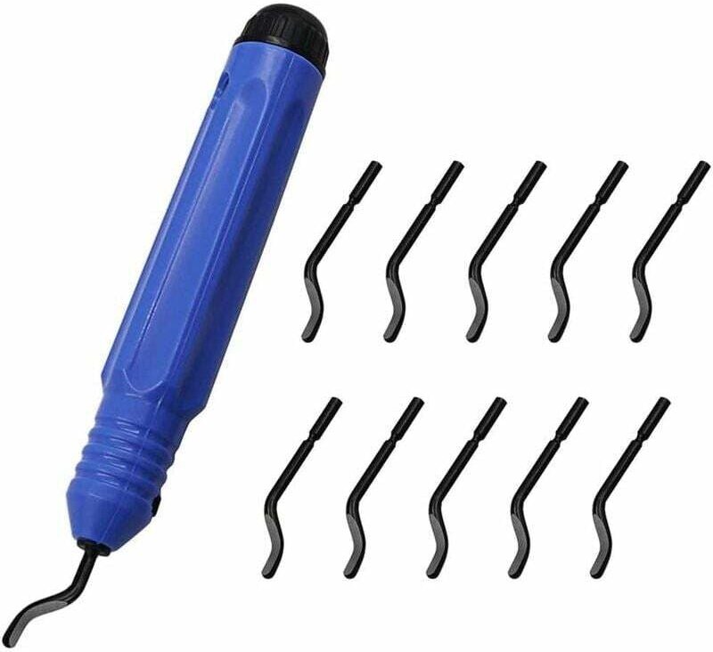 1 Set Entgratungswerkzeug, mit 10 Stück Hand-Metall-Entgratungsklingen, für 3D-Drucker, Hand-Entgratungswerkzeug für Kun...