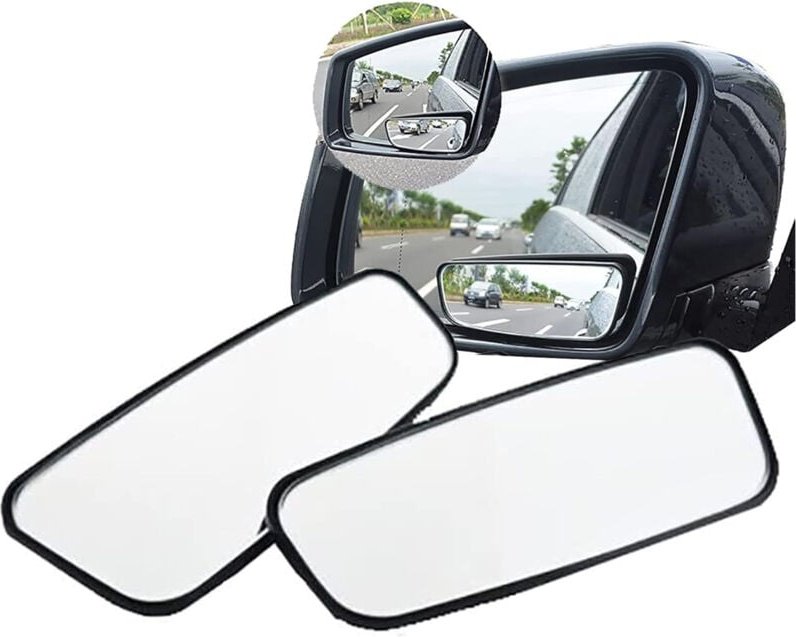 Toter-Winkel-Spiegel, 2 Stück Auto-Rückspiegel Toter-Winkel-Spiegel mit 360°-Einstellung, HD-Weitwinkel, wasserdicht, ko...