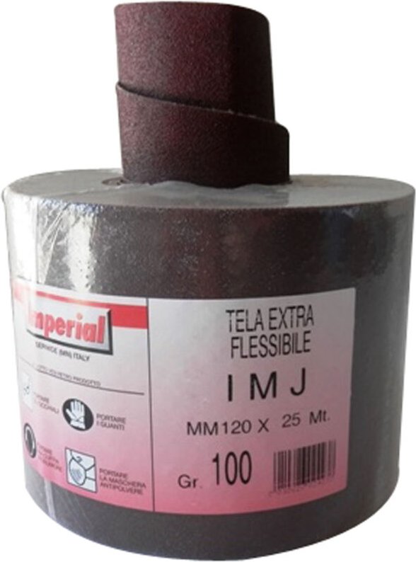 Tissu abrasif corindon imj 120 rouleau 25 mt. GR.40