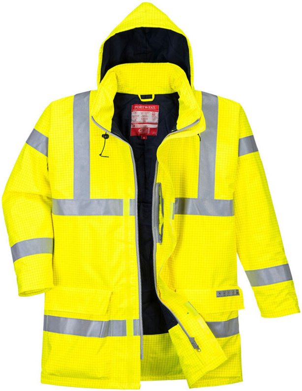 Parka Bizflame Rain Hi-vis Multirisque Farbe: Gelb Größe XS - Portwest