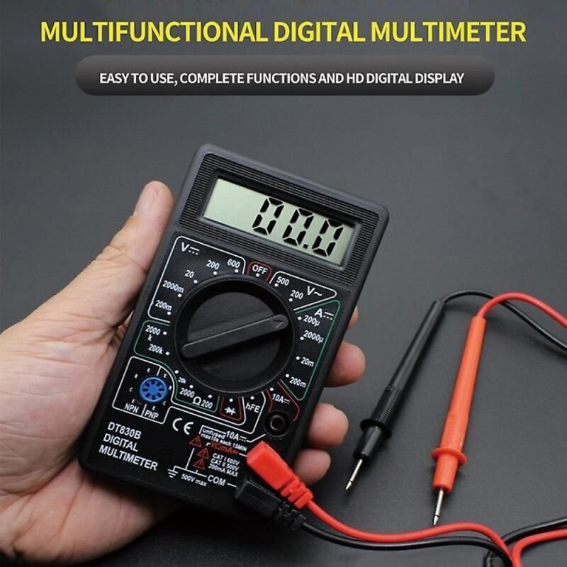 DT830B Digitalmultimeter, Mini-Universal-tragbares elektrisches Messgerät