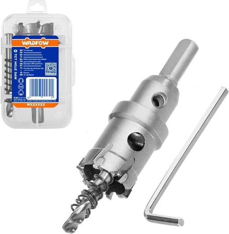 Tolsen 32 mm TCT-Lochsäge, Hartmetallspitze, Dreischicht-Schneider, gehärteter Stahl