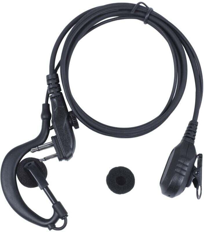 Headset-Mikrofon-Ohrhörer kompatibel mit Walkie-Talkie-PTT mit Kenwood-Anschluss