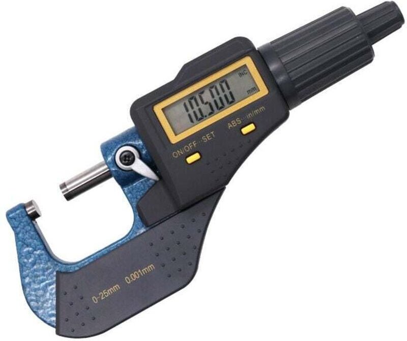 0–25 mm/0–1 Zoll Digital-Mikrometer – 0,001 mm/0,00005 Zoll Hochpräzises tragbares elektronisches LCD-Mikrometer, inkrem...