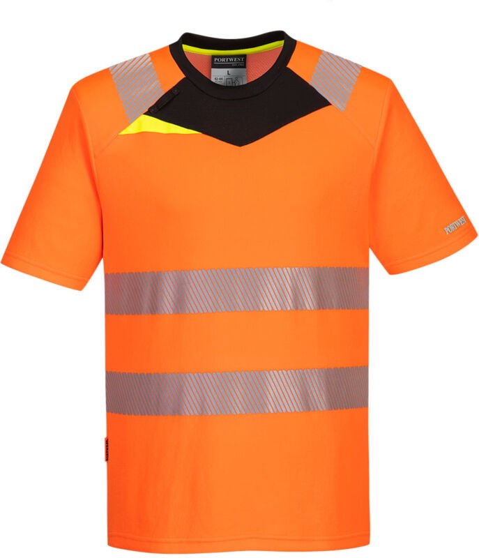 Dx4 T-Shirt Hochsichtbarkeit S/S - Größe 6XL - Orange/Schwarz - Portwest