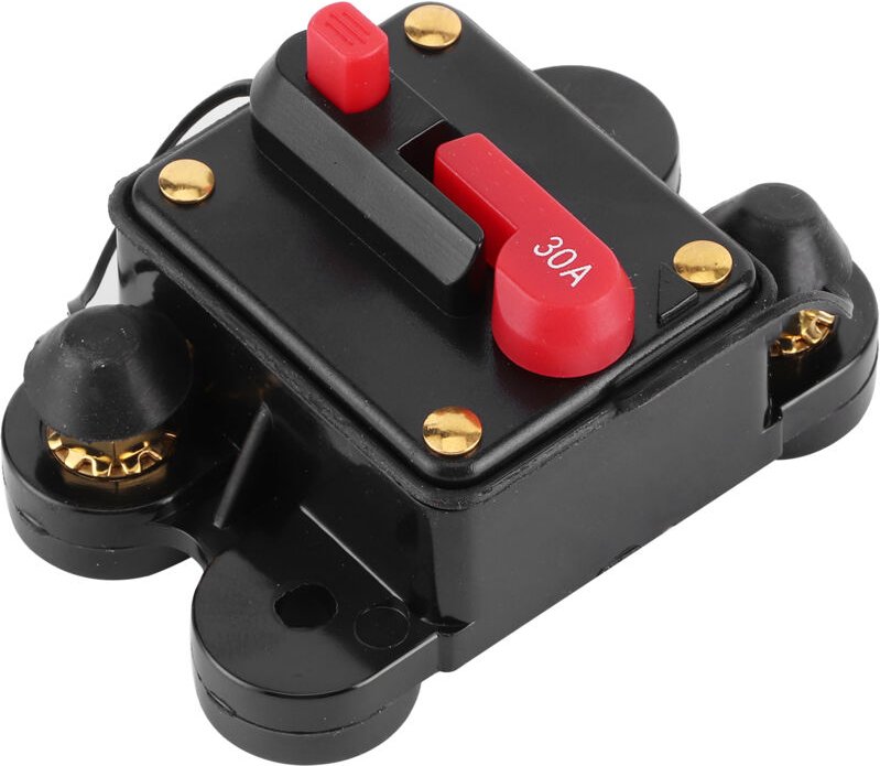 12V bis 24V Schutzschalter, Yosoo bis 24V Auto-Audiosystem Sicherungshalter Ersatz für Boots-Automatik-Stereoschutz) für...