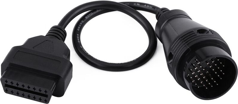 Eosnow 38 Pin bis 16 Pin Diagnosekabel, ABS -Kunststoff -OBD -II -Steckerkabel für weibliche Schnittstellenersatzmercede...