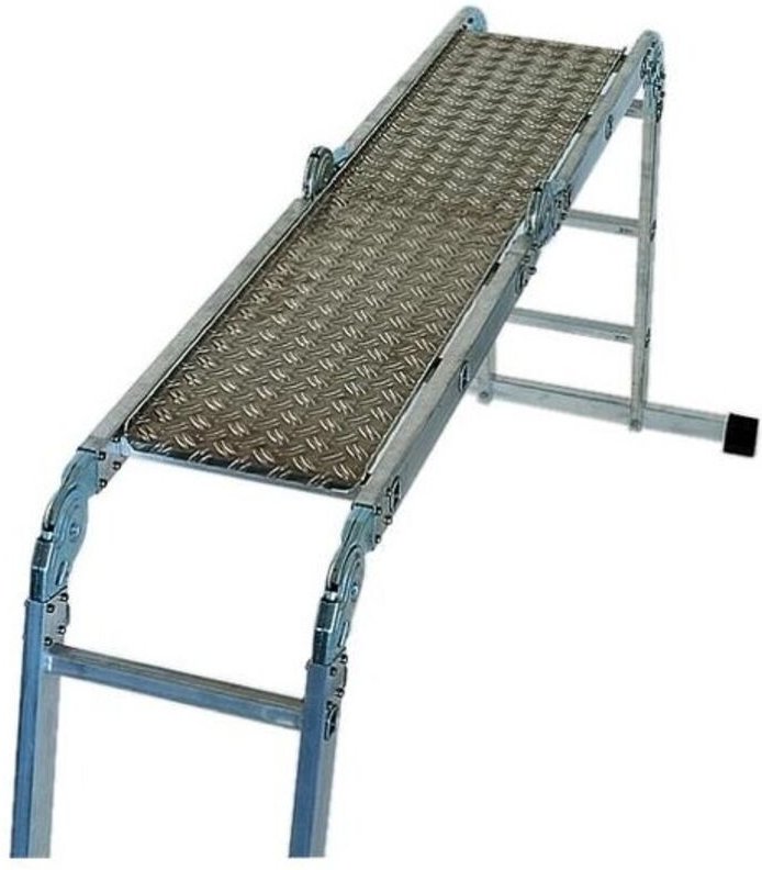 Steigtechnik Aluminium-Riffelblechbelag passend für Vielzweckleiter 4tlg. mit nivello-Traverse - 030303 - Günzburger