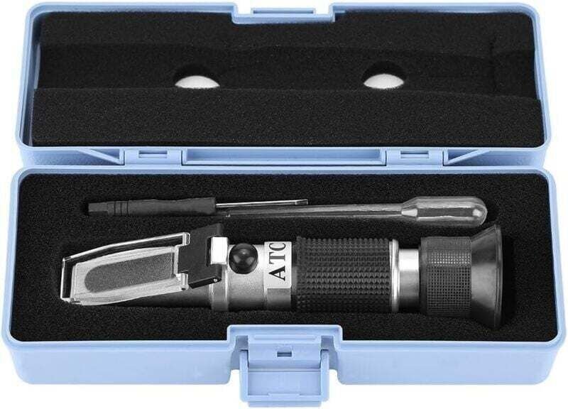 Honigrefraktometer – Imkereibedarf (Zuckergehalt) – Konzentrator, ideal für Honig, Ahornsirup und Melasse. Imkereibedarf