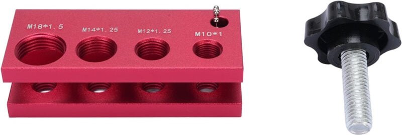 Zündkerzenabstandsmesser aus Aluminium, einfach zu bedienen, genau für die meisten 10mm, 12mm, 14mm, 16mm Zündkerzen, ro...