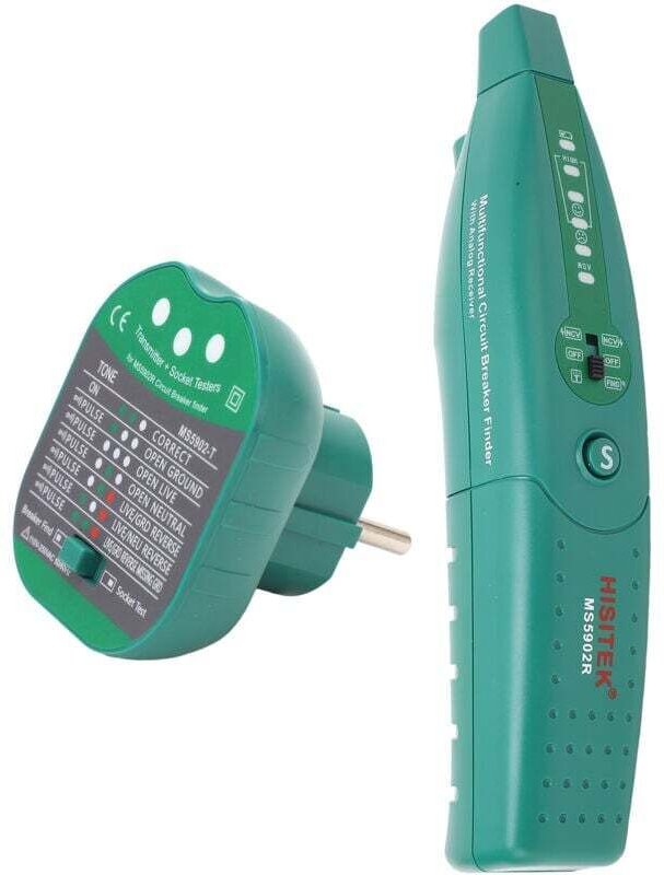 HISITEK MS5902 Steckdosentester, Leitungsschutzschalterprüfer, automatischer Leitungsschutzschalter-Sicherungsprüfer, 22...