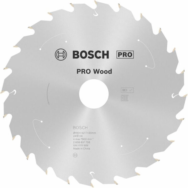 Pro Wood cordless Kreissägeblatt, 190 x 1,6 x 30 mm, T24 - Bosch
