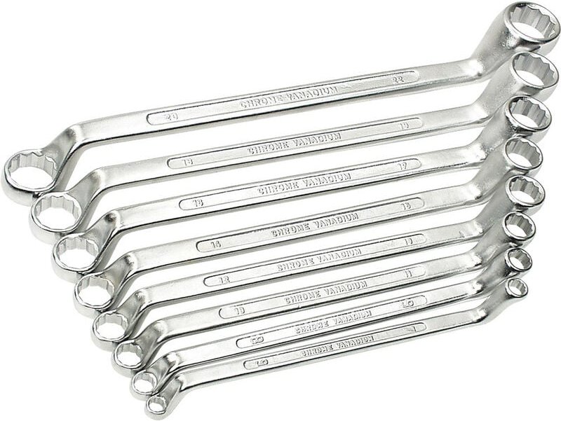 Brüder Mannesmann - m 140-08 din Doppel-Ringschlüssel-Satz 8teilig Schlüsselweite (Metrisch) 6 - 22