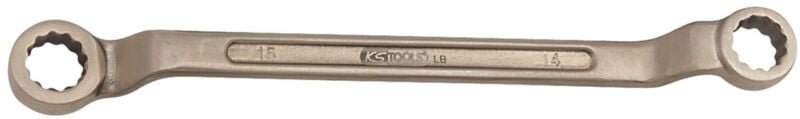 Ks Tools BRONZEplus Doppel-Ringschlüssel gekröpft 20x22 mm - 963.7403