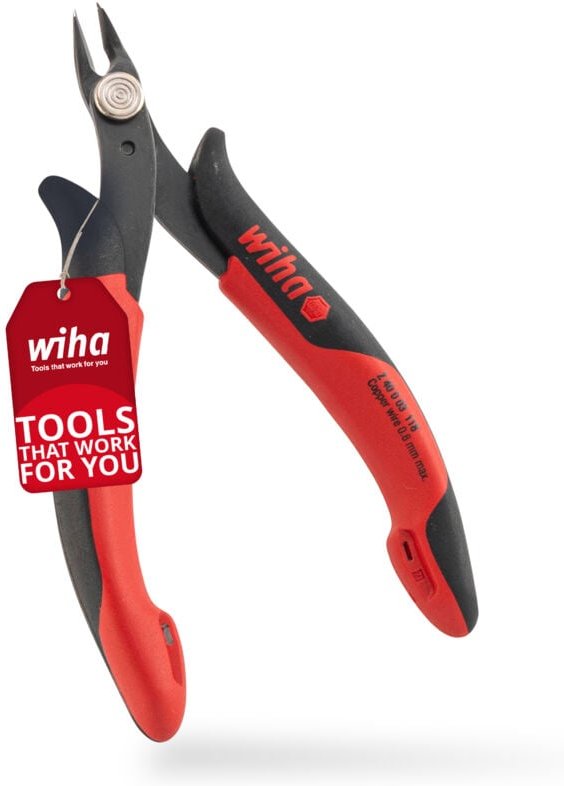 Präzisions Seitenschneider Elektronik klein (27388) sehr schmaler, spitzer Kopf ohne Wate 130mm i Drahtschneider Elektro...